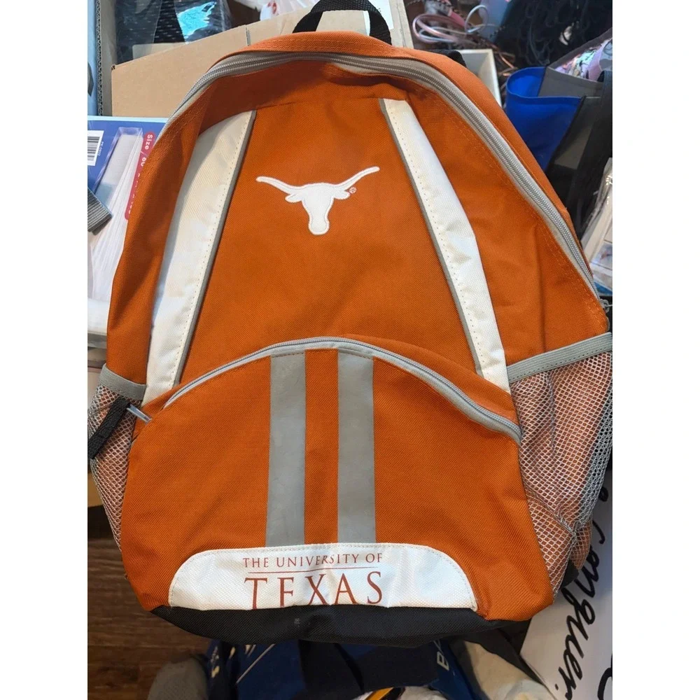 University of Texas Longhorns Backpack Burnt Orange White Collegiate Licensed